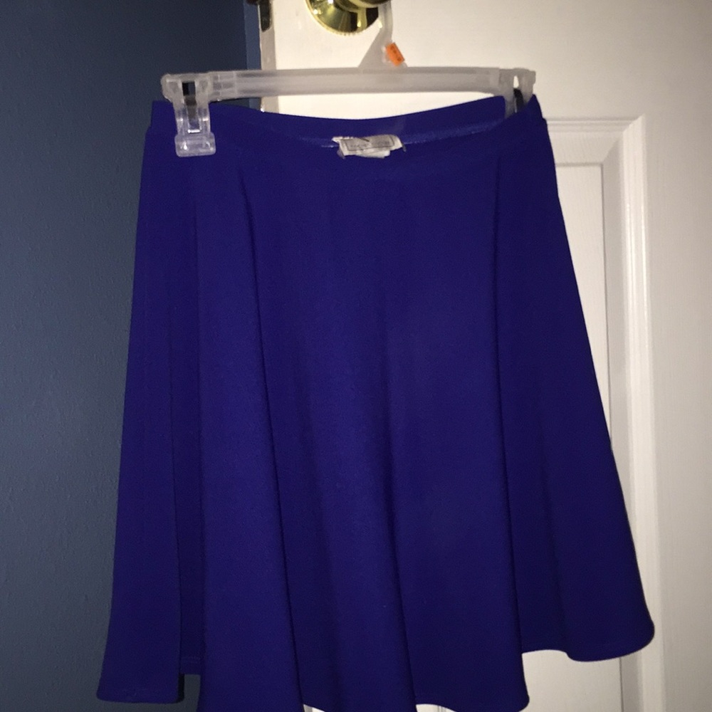 Blue skater skirt